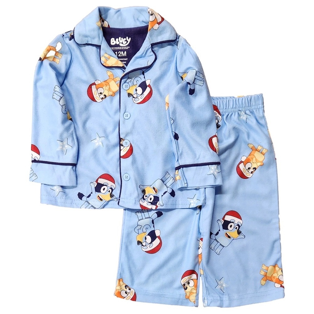 Christmas Holiday Kids Pajamas - Bluey